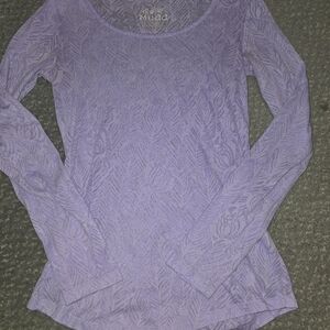Y2K Mudd Women's Purple Long Sleeve Top